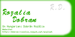 rozalia dobran business card
